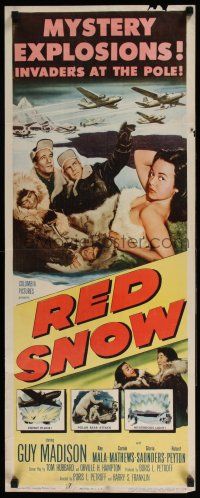 5j275 RED SNOW insert '52 Guy Madison, Ray Mala & sexy Eskimo babe covered only in fur!