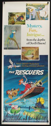 5j276 RESCUERS insert '77 Disney mouse mystery adventure cartoon from the depths of Devil's Bayou!