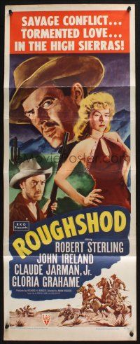 5j288 ROUGHSHOD insert '49 super sleazy Gloria Grahame isn't good enough to marry!