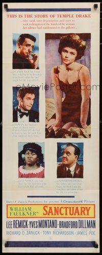 5j290 SANCTUARY insert '61 William Faulkner, sexy Lee Remick, the story of Temple Drake!