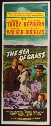 5j302 SEA OF GRASS insert '47 Spencer Tracy, Katharine Hepburn, Robert Walker, Melvyn Douglas