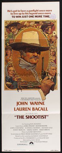 5j312 SHOOTIST insert '76 best Richard Amsel artwork of cowboy John Wayne & cast!
