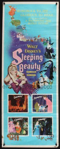 5j322 SLEEPING BEAUTY insert '59 Walt Disney cartoon fairy tale fantasy classic!