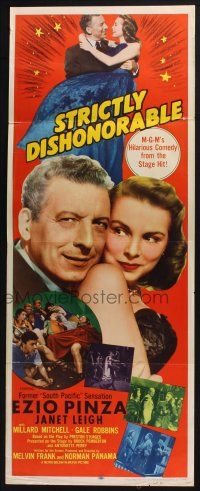 5j345 STRICTLY DISHONORABLE insert '51 what are Ezio Pinza's intentions toward Janet Leigh?