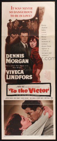 5j375 TO THE VICTOR insert '48 Delmer Davies, Dennis Morgan & Viveca Lindfors dangerously in love