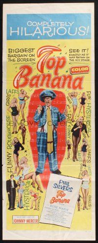 5j377 TOP BANANA insert '54 wacky Phil Silvers & super sexy Judy Lynn + showgirls!