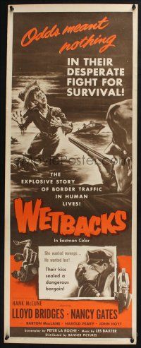 5j402 WETBACKS insert '56 Mexican illegal aliens, the story of gangster slave traffic!