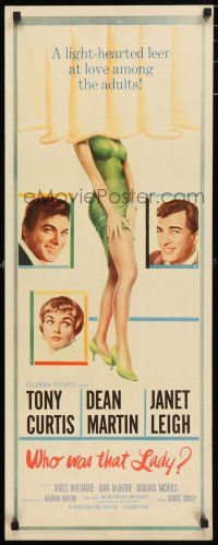 5j409 WHO WAS THAT LADY insert '60 Tony Curtis & Dean Martin stare and sexy Janet Leigh's legs!