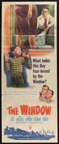 5j414 WINDOW insert '49 imagination was not what held Bobby Driscoll fear-bound by the window!