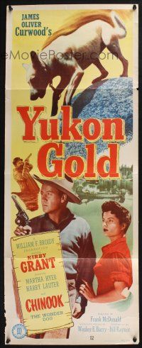 5j425 YUKON GOLD insert '52 Kirby Grant, Martha Hyer, Chinook The Wonder Dog!