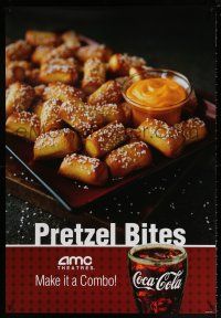 5k058 AMC THEATRES pretzel bites style 1sh '09 cool ad from the movie theater chain!
