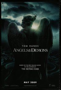 5k071 ANGELS & DEMONS teaser DS 1sh '09 Tom Hanks, cool image from Dan Brown's book!