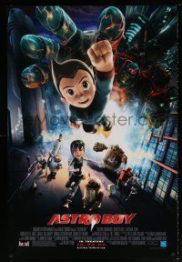 5k075 ASTRO BOY advance 1sh '09 Freddie Highmore, Kristen Bell, animated sci-fi robot superhero!