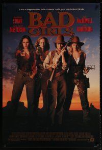 5k086 BAD GIRLS 1sh '94 cowgirls Drew Barrymore, Madeleine Stowe, Masterson & MacDowell!