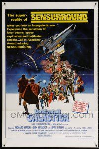 5k095 BATTLESTAR GALACTICA style C 1sh '78 great sci-fi art by Robert Tanenbaum!