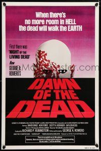 5k001 DAWN OF THE DEAD red title style 1sh '79 George Romero, no more room in HELL for the dead!