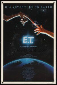 5k234 E.T. THE EXTRA TERRESTRIAL 1sh '83 Steven Spielberg classic, John Alvin art!