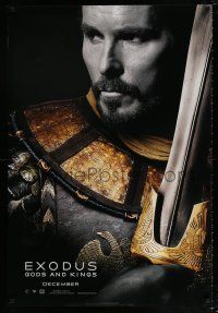 5k246 EXODUS: GODS & KINGS style B teaser DS 1sh '14 close-up of Christian Bale as Moses!