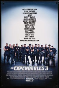 5k252 EXPENDABLES 3 advance DS 1sh '14 Sylvester Stallone, Mel Gibson, Jet Li & all-star cast!