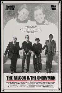 5k260 FALCON & THE SNOWMAN 1sh '85 Sean Penn, Timothy Hutton, John Schlesigner directed!