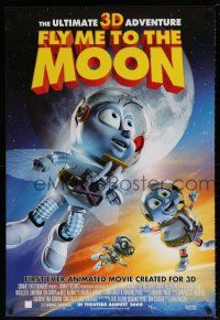 5k284 FLY ME TO THE MOON advance DS 1sh '08 Tim Curry, Robert Patrick, cute sci-fi animation!