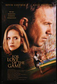 5k291 FOR LOVE OF THE GAME int'l DS 1sh '99 Sam Raimi, images of baseball pitcher Kevin Costner!