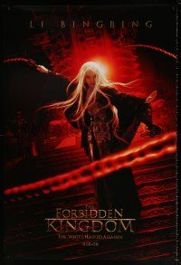 5k294 FORBIDDEN KINGDOM teaser DS 1sh '08 sexy Li Bingbing, White Haired Assassin!