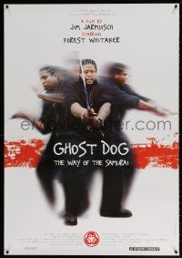 5k306 GHOST DOG int'l 1sh '99 Jim Jarmusch, cool image of Forest Whitaker with katana!