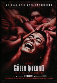 5k333 GREEN INFERNO teaser DS 1sh '13 Eli Roth jungle horror, no good deed goes unpunished!