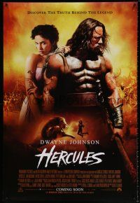 5k347 HERCULES int'l advance DS 1sh '14 cool image of Dwayne Johnson in the title role!