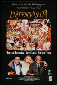 5k395 INTERVISTA 1sh '92 Federico Fellini, Italian, Marcello Mastroianni, Anita Ekberg!