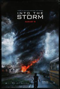 5k397 INTO THE STORM teaser DS 1sh '14 Richard Armitage, tornado storm chaser action!