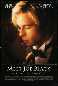 5k489 MEET JOE BLACK DS 1sh '98 Brad Pitt, Anthony Hopkins, he's expecting you!