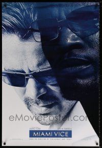 5k493 MIAMI VICE teaser DS 1sh '06 cool image of Jamie Foxx & Colin Farrell as Crockett & Tubbs!