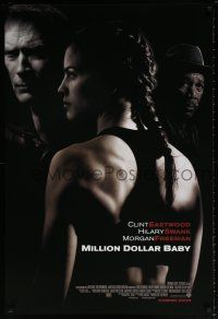 5k497 MILLION DOLLAR BABY int'l advance DS 1sh '04 Clint Eastwood, boxer Hilary Swank, Freeman!