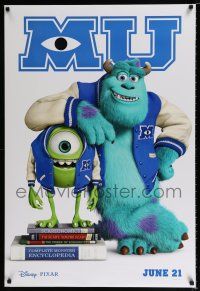 5k511 MONSTERS UNIVERSITY advance DS 1sh '13 image of Mike & Sully from Pixar fantasy CGI cartoon!