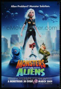 5k512 MONSTERS VS ALIENS advance DS 1sh '09 DreamWorks, alien problem, monster solution!