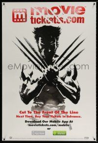 5k520 MOVIETICKETS.COM DS 1sh '13 cool art of Hugh Jackman in Wolverine by Suren Galadjian!