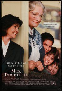 5k522 MRS. DOUBTFIRE DS 1sh '93 cross-dressing Robin Williams, Sally Field!
