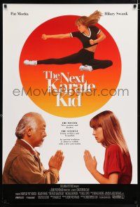 5k535 NEXT KARATE KID 1sh '94 Pat Morita, Hilary Swank, Ironside, martial arts!