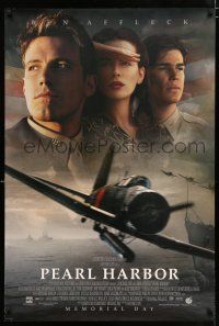 5k566 PEARL HARBOR cast style advance DS 1sh '01 Ben Affleck, Kate Beckinsale, World War II!