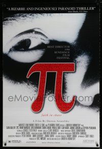 5k578 PI DS 1sh '98 Darren Aronofsky sci-fi mathematician thriller, Sean Gullette!
