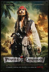 5k580 PIRATES OF THE CARIBBEAN: ON STRANGER TIDES advance DS 1sh '11 Depp as Captain Jack!
