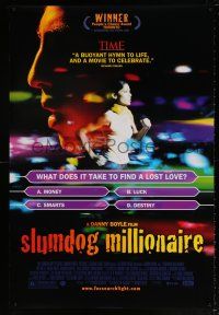 5k704 SLUMDOG MILLIONAIRE DS 1sh '08 Danny Boyle, winner of Best Picture, Director & Screenplay!