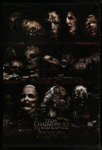 5k765 TEXAS CHAINSAW 3D teaser DS 1sh '13 Alexandra Daddario, evil wears many faces!