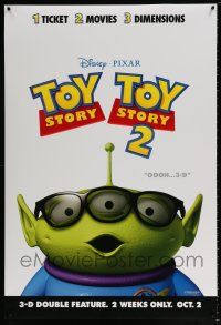 5k789 TOY STORY/TOY STORY 2 advance DS 1sh '09 cute 3-D CGI double-bill, wacky alien image!