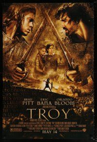5k799 TROY advance DS 1sh '04 Eric Bana, Orlando Bloom, Brad Pitt as Achilles!