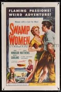 5m162 SWAMP WOMEN linen 1sh '56 love-starved Louisiana bayou women lust for men, weird adventure!