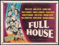 5p015 O HENRY'S FULL HOUSE linen British quad '52 Fred Allen, Baxter, Crain & young Marilyn Monroe!