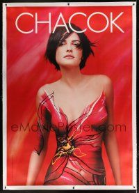 5p217 CHACOK linen 47x66 French advertising poster '90s incredible sexy image, famous fashion icon!